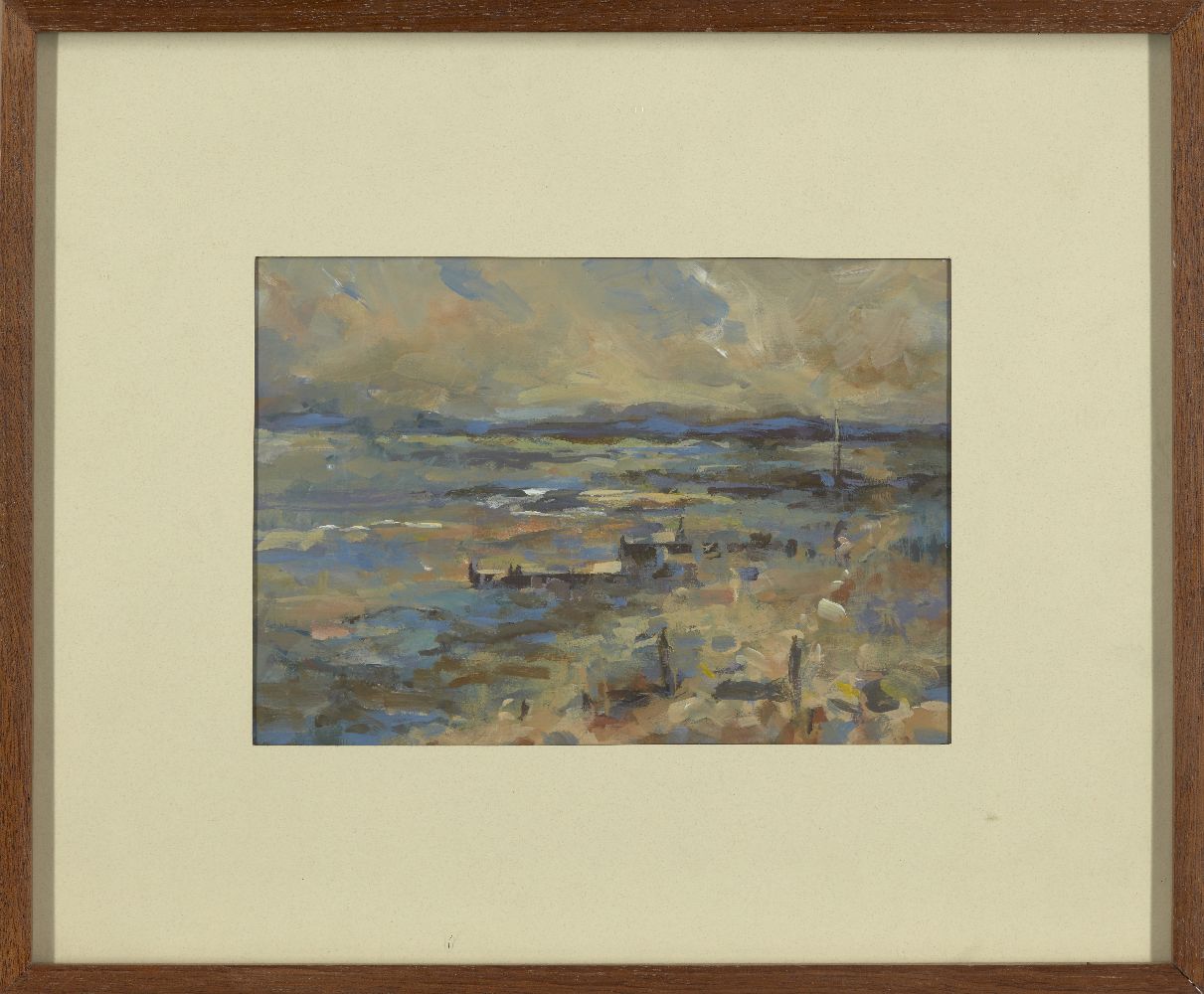 Lois Wallace, British, mid-20th century- Exmouth, 1990; acrylic on paper, bears inscribed label to - Image 2 of 3