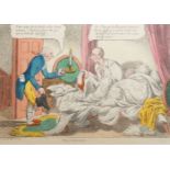 George Moutard Woodward, British 1760-1809- Politeness; hand-coloured etching, published 1807-1821