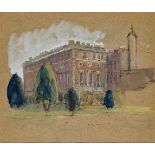 Francis Ernest Jackson ARA, British 1872-1945- Hampton Court; watercolour and pen and black ink,