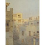 British Orientalist School, late 19th/early 20th century- View of buildings in a Middle Eastern