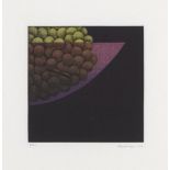 Yozo Hamaguchi, Japanese 1909-2000- Bowl of Grapes [146], 1978; mezzotint in colours on wove, signed