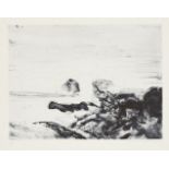 Zao Wou Ki, Chinese 1920-2013- Untitled [Ågerup 244], 1973; etching with aquatint in colours on