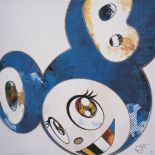 Takashi Murakami, Japanese b.1962- And Then X 6 (blue: The Polke Method), 2012; offset lithographs