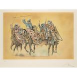 Salvador Dalí, Spanish 1904-1989- Study for the Battle of Tetuan, 1962; lithograph in colours on