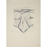 Antoni Tàpies, Spanish 1923-2012- Llambrec-12, 1975; lithograph on Guarro wove, signed and inscribed