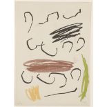 Joan Miró, Spanish 1893-1983- Composition VII [Mourlot 356 f], 1964; lithograph in colours on Guarro