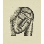 Eric Gill ARA RDI, British 1882-1960; Untitled (woman's head), c.1929; woodcut on Japan, printed