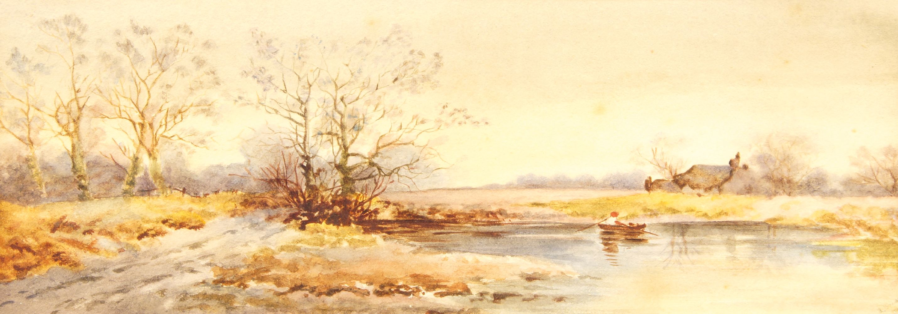 British School, early 20th century- English rustic scene; watercolour, signed indistinctly and dated