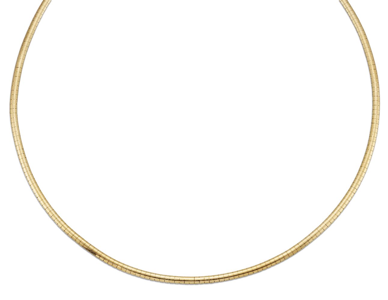 A collar necklace, of flexible link design, length approximately 45.0cmPlease refer to department