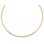 A collar necklace, of flexible link design, length approximately 45.0cmPlease refer to department