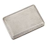 An early 20th century Austrian silver compact, by Hermes, of rectangular form with engine turned