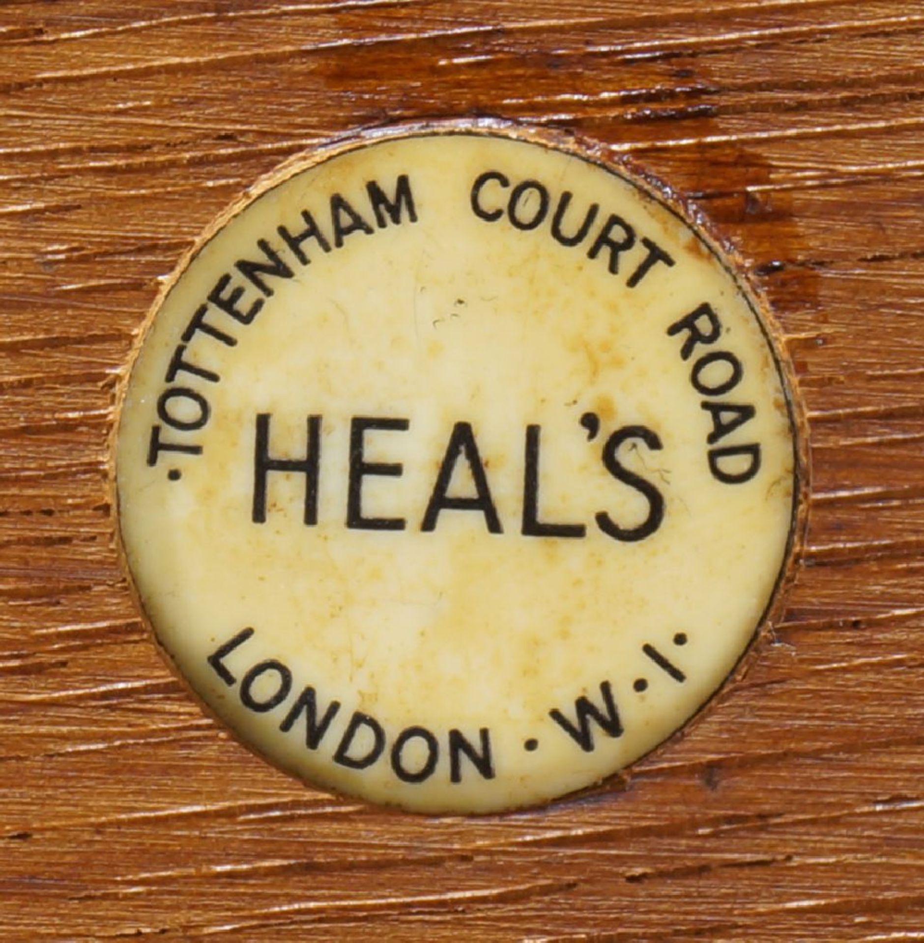 Heal's (British), an oak 'Cottage' refectory table, c.1930, Ivorine label to underside - 'Heal's - Bild 2 aus 2