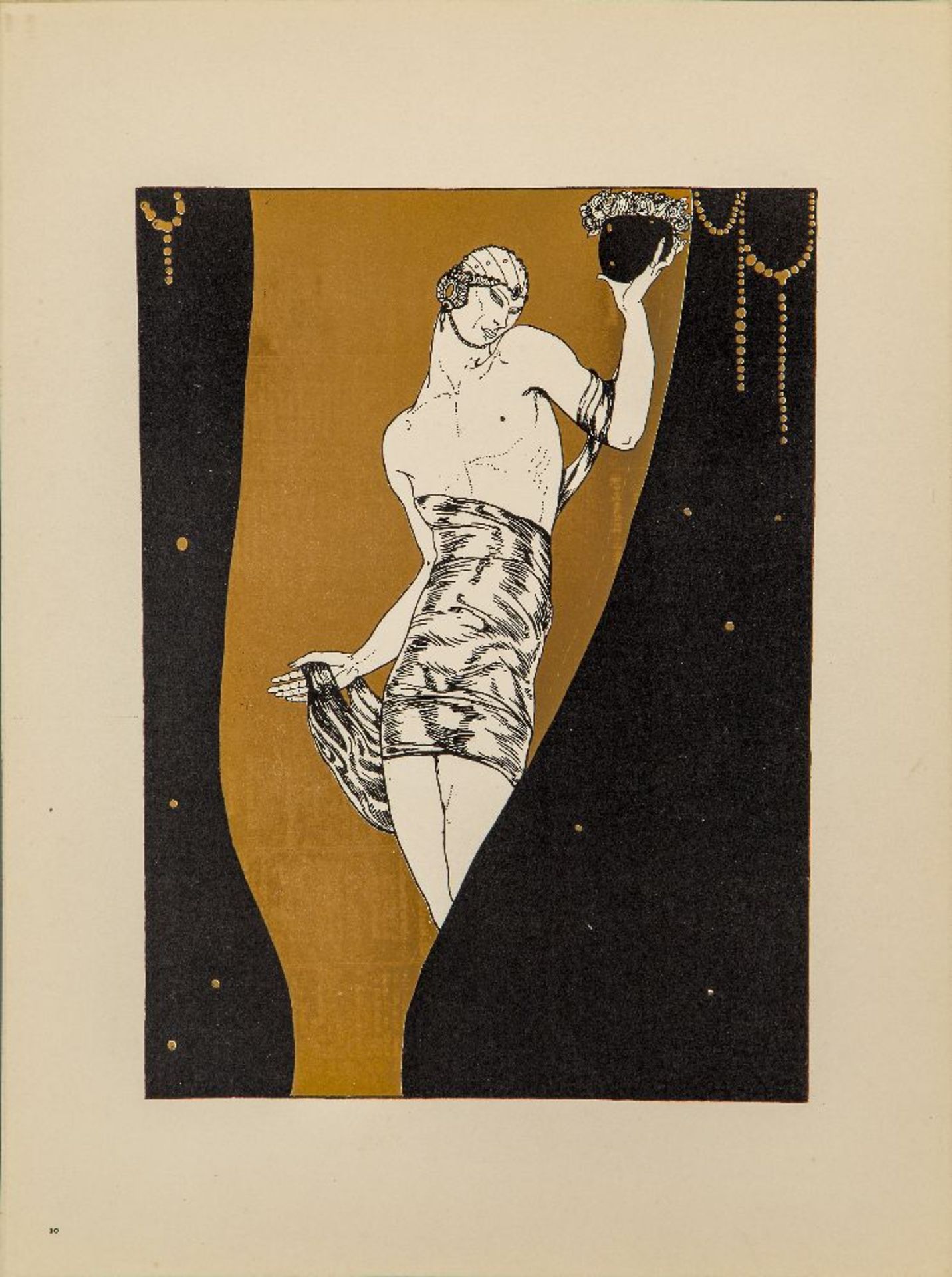 Arthur Litt (French 1905-1961), watercolour on paper, six fabric designs, c.1930/40, two stamped - Bild 9 aus 9