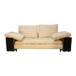 After Eileen Gray (British 1878-1976), a 'Lota' sofa, c.2000, With five loose cream upholstered seat