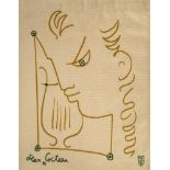 Jean Cocteau (French 1889-1963), An 'Orphee a la Lyre' tapestry produced by Raymond Picaud,