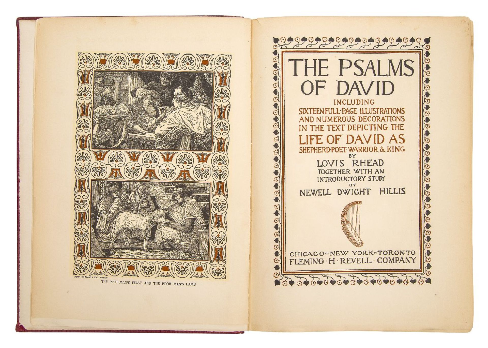 Louis Rhead (British/American 1857-1926), an illustrated book - "The Psalms of David including - Bild 2 aus 2