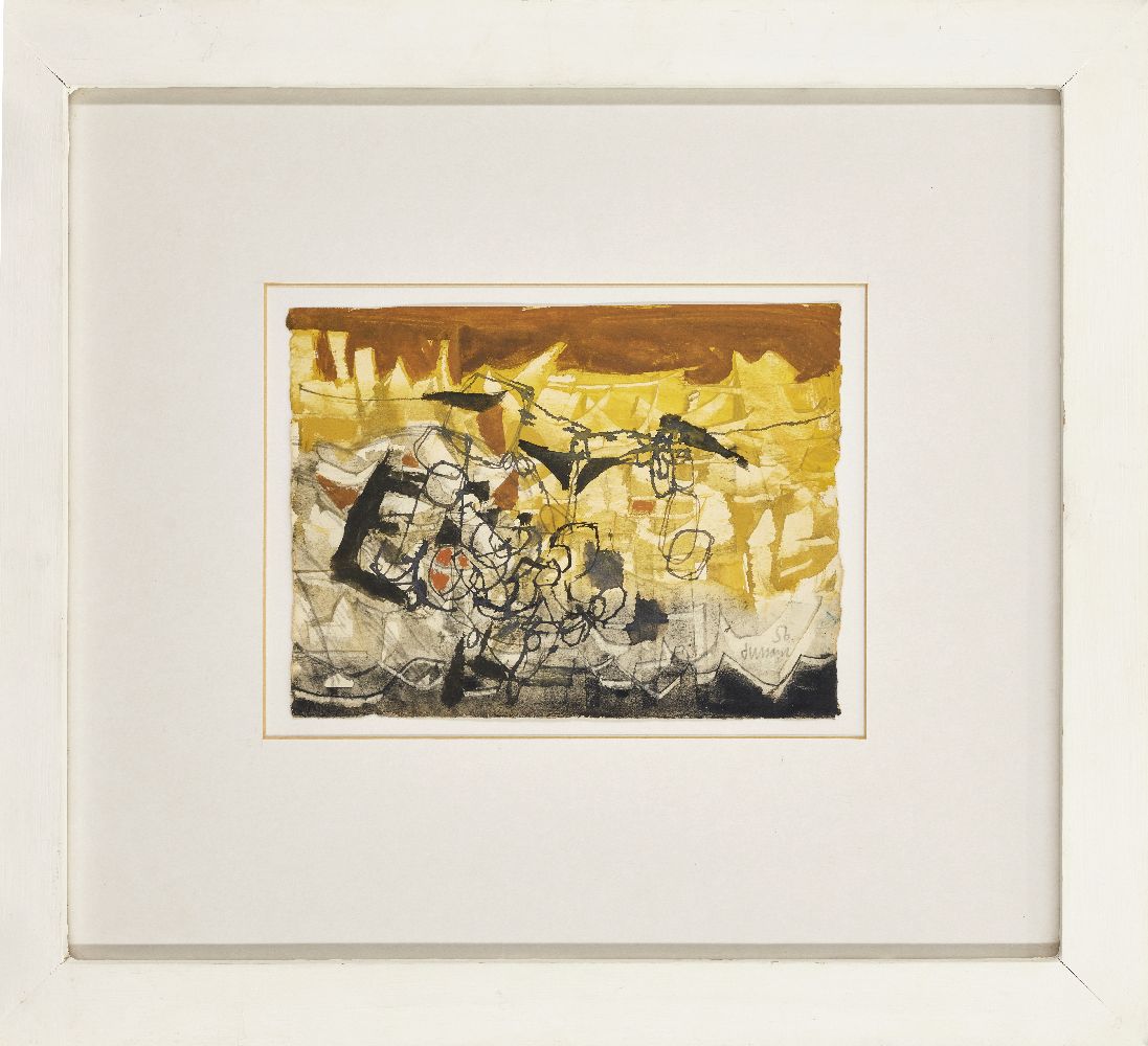 Roy Turner Durrant, British 1925-1998 – Untitled, 1956; watercolour and ink on paper, signed and - Image 2 of 6