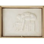 Sir Eduardo Paolozzi CBE RA, Scottish 1924-2005 - Newton, after Blake; cast plaster plaque held in a