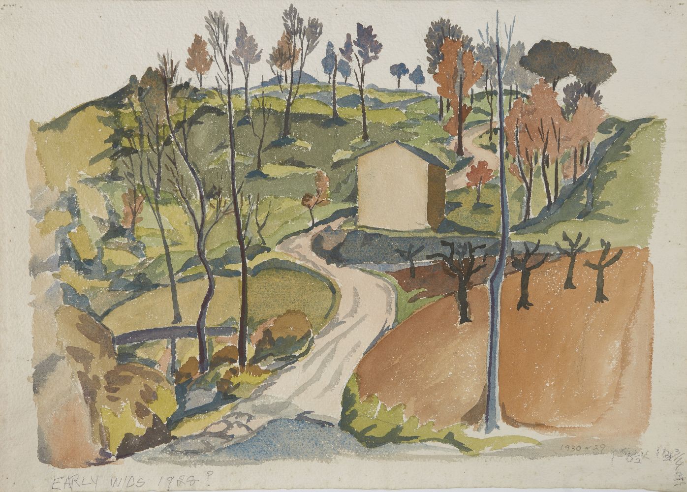 Robert Mackechnie, Scottish 1894–1975 - Early Watercolour, c.1928; watercolour on paper, inscribed - Image 6 of 7