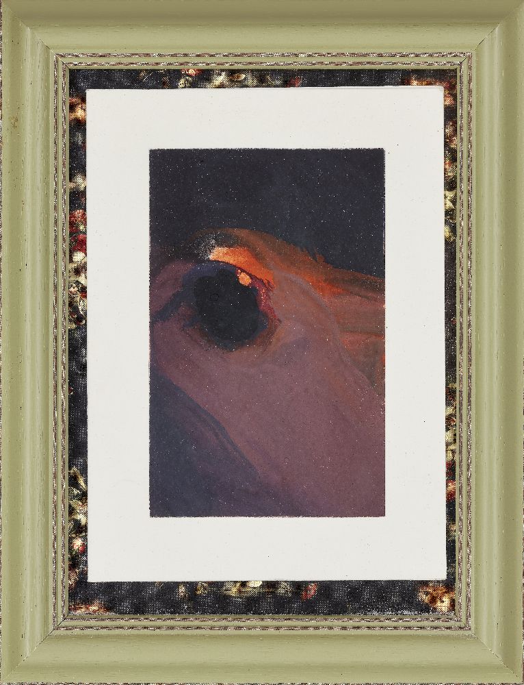 John Miller FRSA, British 1931-2002 - Abstract Landscape; acrylic on paper, 11.6 x 7.8 cm: - Image 5 of 9