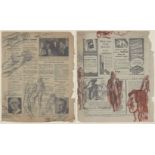 Bernard Meninsky, British/Ukrainian, 1891-1950 - Radio Times, July 16th, 1948; pencil with red