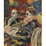 Clifford Hall RBA ROI, British 1904–1973 - Thomson and Gerbola (in the Dressing Room, Olympia),