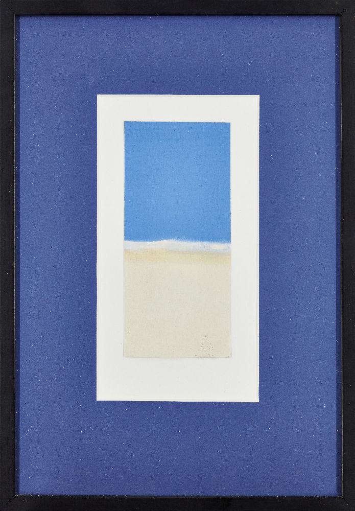 John Miller FRSA, British 1931-2002 - Abstract Landscape; acrylic on paper, 11.6 x 7.8 cm: - Image 2 of 9