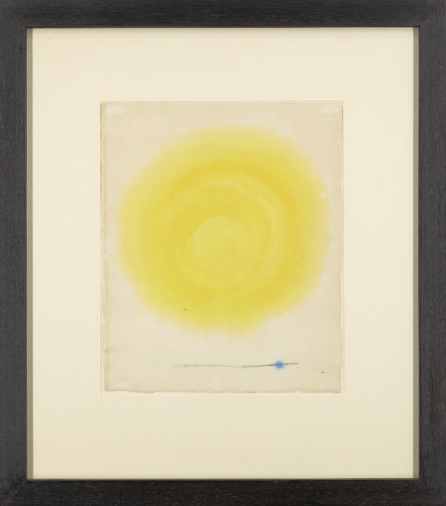 Alastair Morton, Scottish 1910-1963 - Yellow Circle; watercolour on paper, signed with initial lower - Image 2 of 3