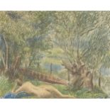 Blair Hughes-Stanton, British 1902-1981 - Sunbather, 1947; pastel on paper, signed and dated lower
