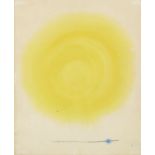 Alastair Morton, Scottish 1910-1963 - Yellow Circle; watercolour on paper, signed with initial lower