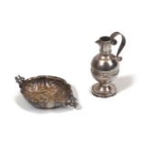 A miniature Victorian silver communion wine ewer, Exeter, c. 1876, Josiah Williams & Co., the