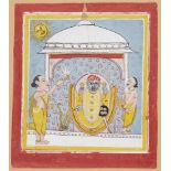 A Jain painting of Tirthankara, India, early 19th century, opaque pigments on paper heightened