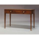 An early 19th Century mahogany side table, circa 1820, fitted with a single drawer, fitted with