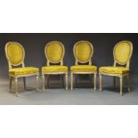 AMENDMENT: PLEASE SEE REVISED ESTIMATE OF £200 TO £300****A set of four Louis XVI style cream paint