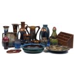 A large quantity of Art Nouveau and Arts & Crafts pottery, 20th century, to include; a selection