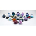 A collection of twenty Caithness Limited Edition glass paperweights, 1973-1999, comprising: Cased