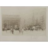 William Walcot RBA RE, British 1874-1943- Newcastle; etching, signed in pencil, 10 x 15 cm Please