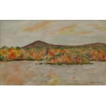 Irwin Greenberg, American 1922-2009- Untitled mountain and lakes; watercolour, signed, 27 x 43 cm