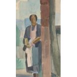 German Expressionist School, early 20th Century- Portrait of a woman; watercolour, 42.3 x 25 cm
