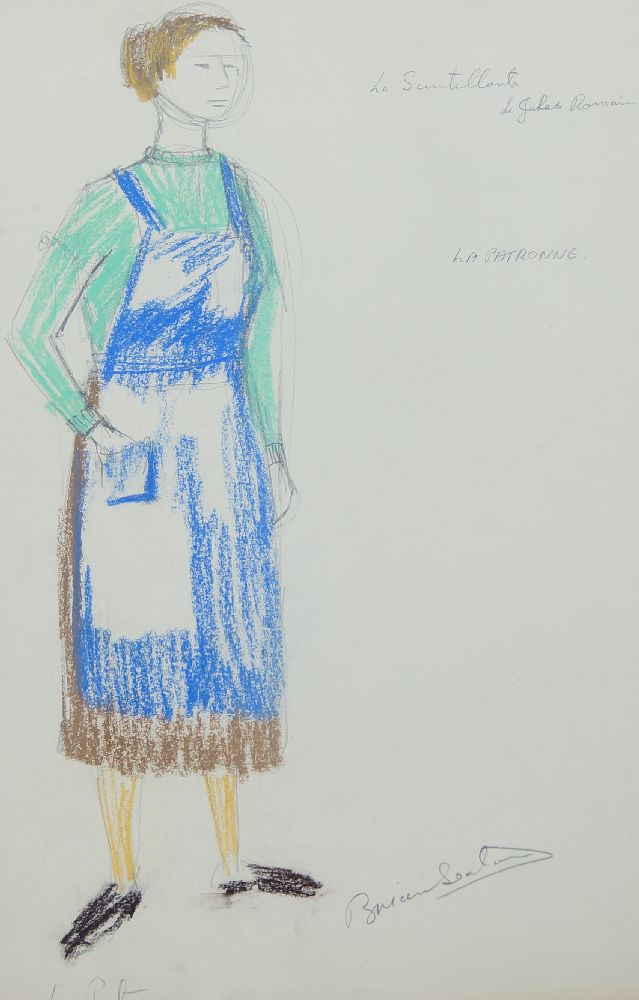 Brian Seaton, British, mid-20th century- Costume designs for La Scintillante; coloured chalks and - Image 4 of 4