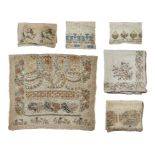 A collection of Ottoman embroidered towels, Ottoman Empire, 19th century, embroidered variously with