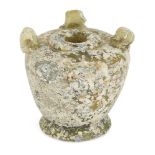 Property from an Important Private Collection A clear glass inkwell, Iran, 12th-13th century, of