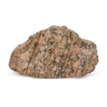 An Egyptian style rose granite relief fragment with a cartouche of the Aten, Not Ancient, 12.5cm x