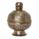 A niello decorated cast bronze incense burner, Khorasan, Iran, 11th-12th century, cast bronze with