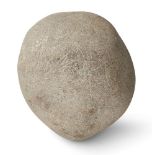 An engraved Ica Andesite pebble, Peru, age of engraving disputed, 19cm. × 15 cm Provenance: