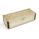 Property from an Important Private Collection A finely carved Mughal ivory casket with hunting