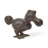 A bronze model of a dodo, 19th century, 12cm. diam. x 8cm. high Provenance: Private Collection