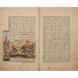 Property from an Important Private Collection An illustrated leaf from Firdawsi’ Shahnama: Rustam