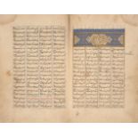 Property from an Important Private Collection Jalal al-Din Rumi (d.1273), Mathnawi, Timurid