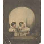 A Victorian Masonic print "Blossom and Decay", 19th century, 27 x 23cm. Provenance: Private